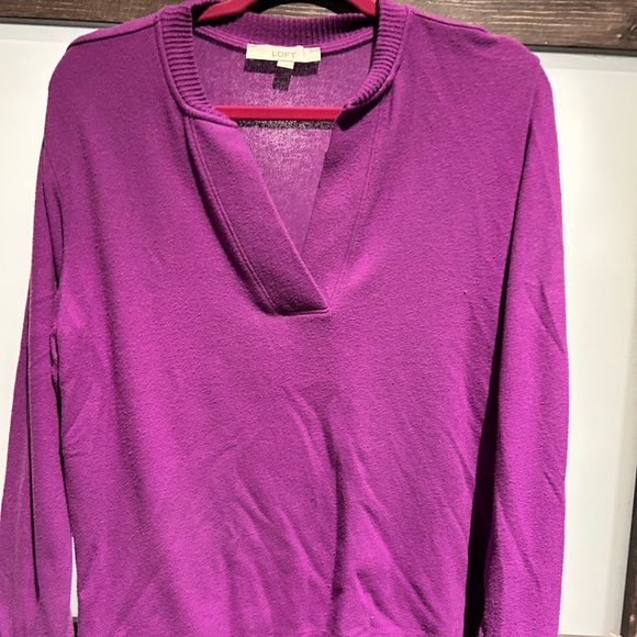 LOFT Vibrant Purple Women's Sweatshirt - Picture 2 of 3